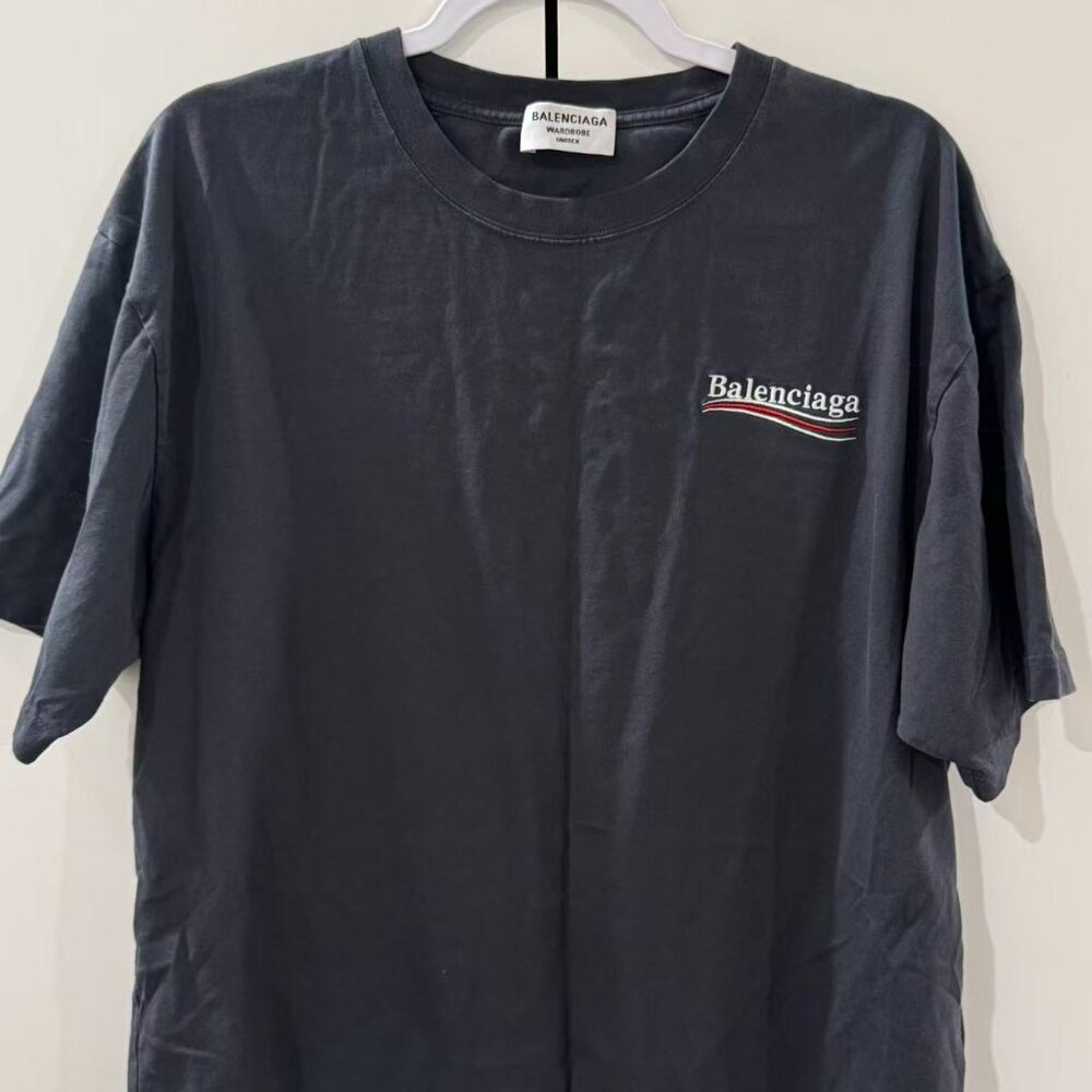 Navy Blue Balenciaga Tee
